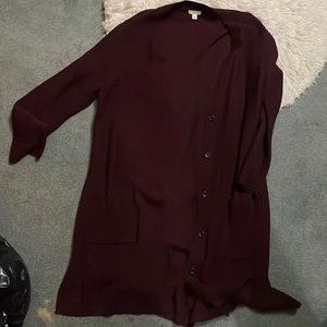 J. Jill purple long cardigan. Size XL